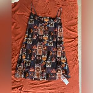 NWT Cider Multicolor Graphic A-Line Dress